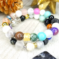 Mixed Gemstones Bracelet Set