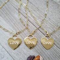 Gold plated Love Charm Chain