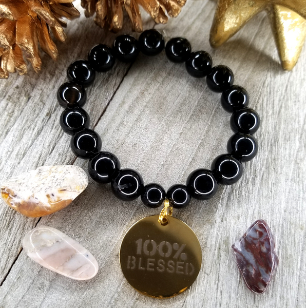Black Onyx 100% Blessed Bracelet